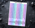 April Start 2026 Planner Stickers – Functional Index Stickers for Hobonichi Spring Start Planners
