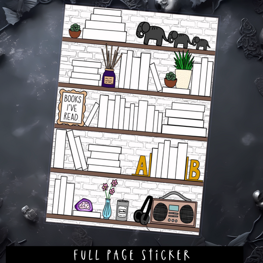 BOOK TRACKER - FULL PAGE STICKER