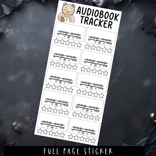 AUDIOBOOKS - WEEKS SIZE - FULL PAGE STICKER