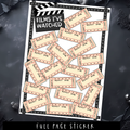 MOVIE TRACKER - A5 SIZE - FULL PAGE STICKER