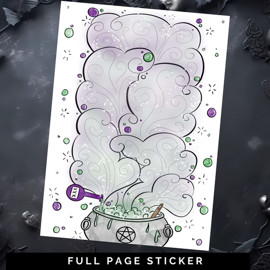 Cauldron - Full Page Sticker