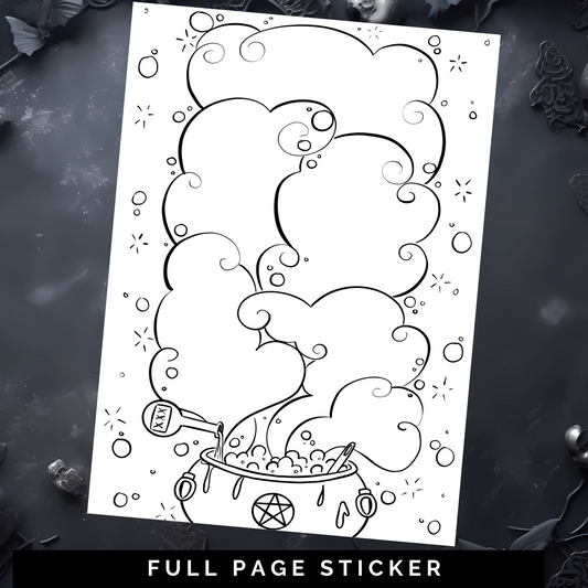 Cauldron - Full Page Sticker