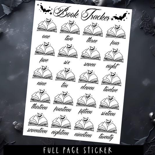 BOOK TRACKER - FULL PAGE STICKER