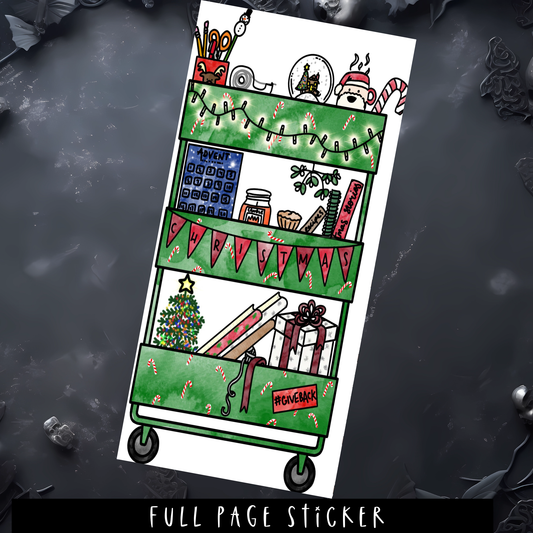 FULL PAGE XMAS CART STICKER