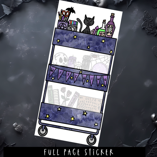 FULL PAGE WITCHY CART STICKER