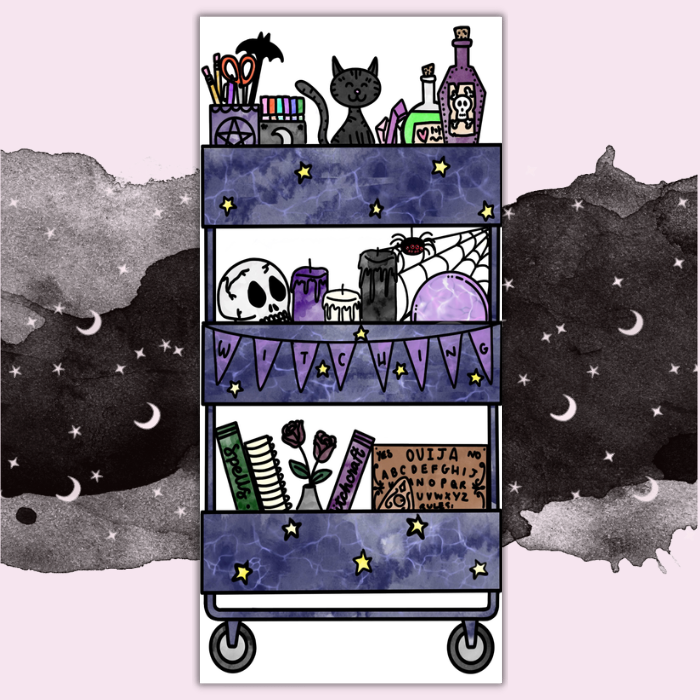 Witchcraft Cart - Full Page Sticker
