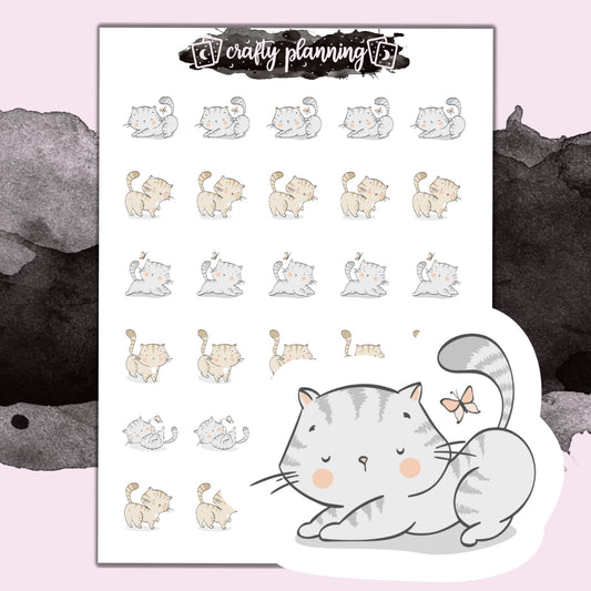 Cute Cats - Mini Sticker Sheet