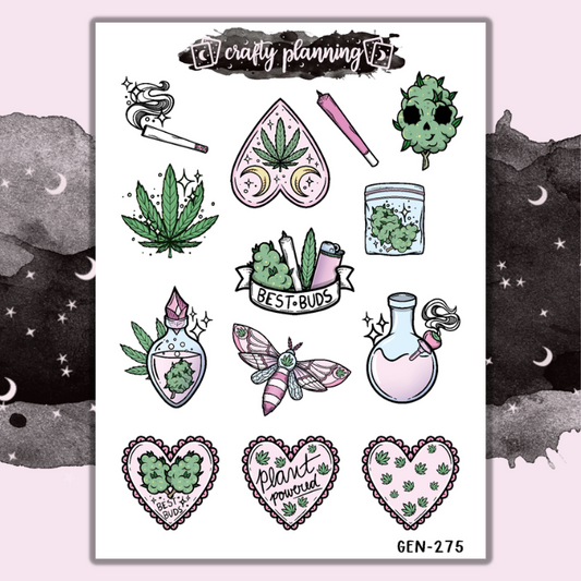 Weed Deco - Mini Sticker Sheet