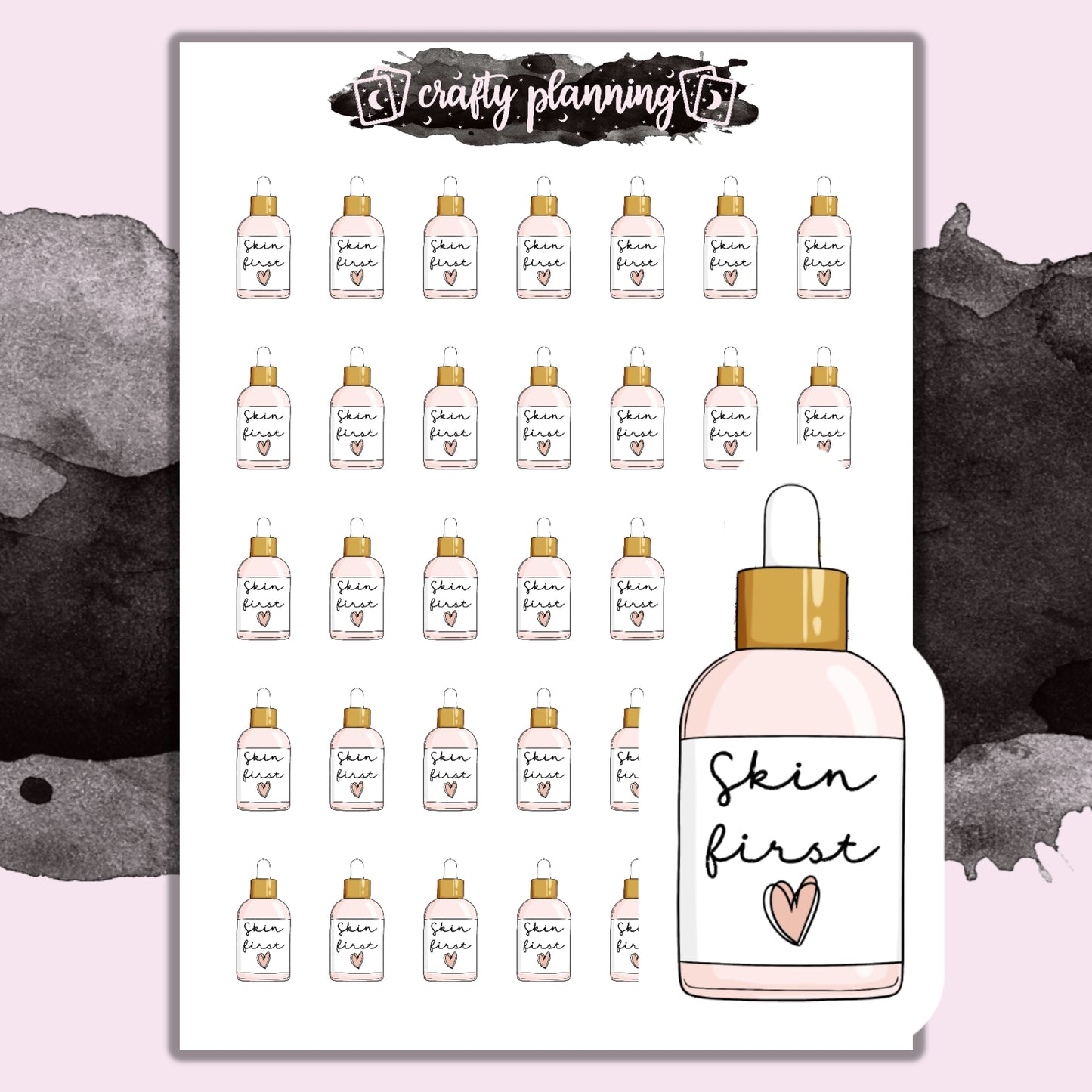 Skincare Bottles - Mini Sticker Sheet