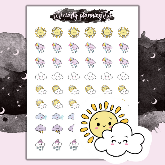 Mixed Weather - Mini Sticker Sheet