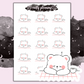 Sleepy Bear - Mini Sticker Sheet