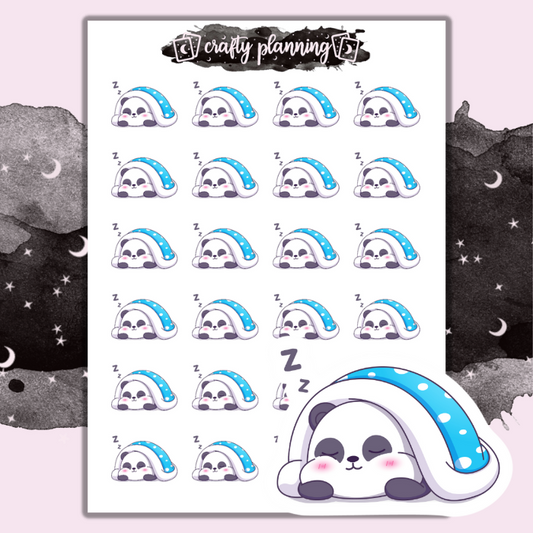 Sleeping Panda - Mini Sticker Sheet