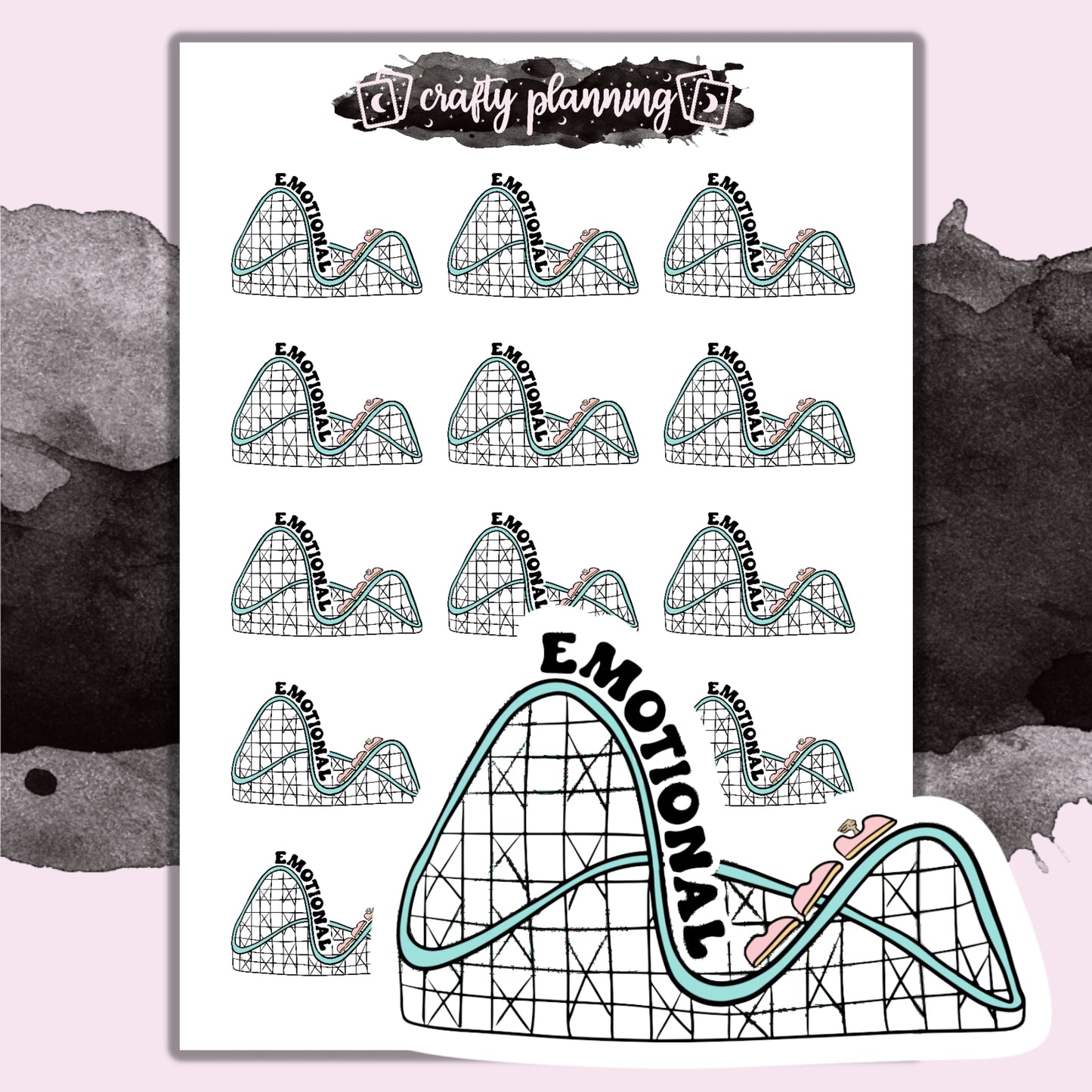 Emotional Rollercoaster - Mini Sticker Sheet