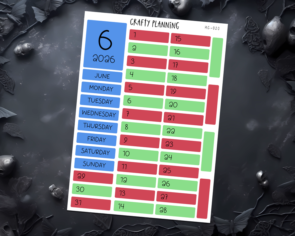 Marvellous Man Planner Kit – Hobonichi Cousin Planner Stickers | Monthly & Weekly Sets