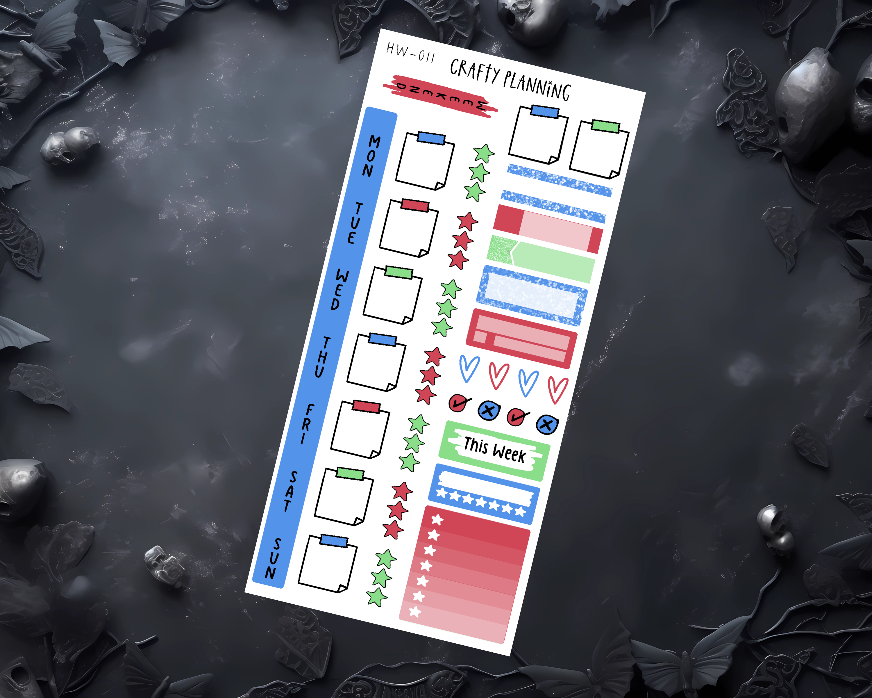 Marvellous Man Planner Kit – Hobonichi Weeks Weekly & Monthly Planner Stickers