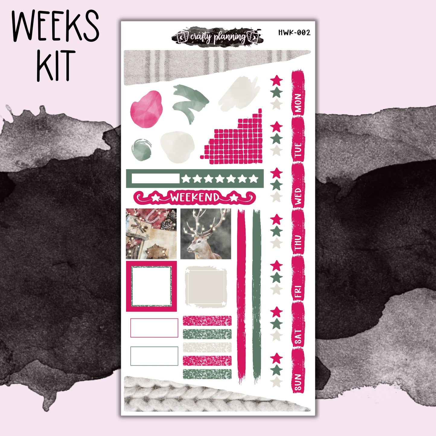 Xmas Lights - Hobonichi Weeks - Mix & Match Kits