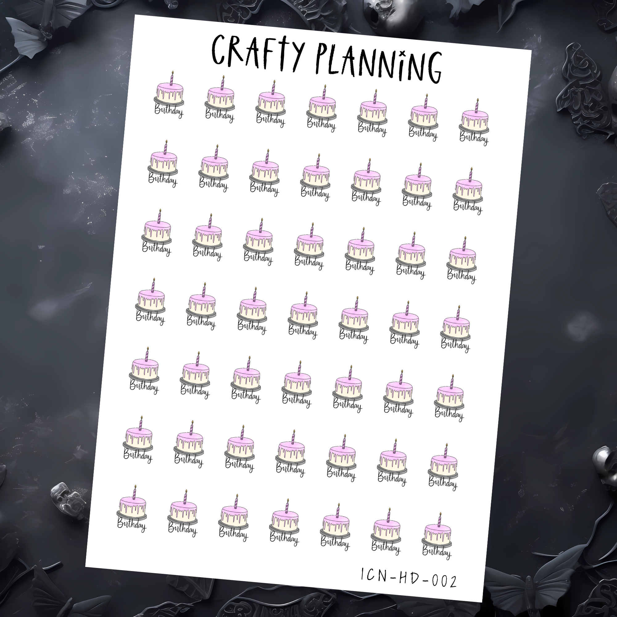 BIRTHDAY ICONS - HAND DRAWN