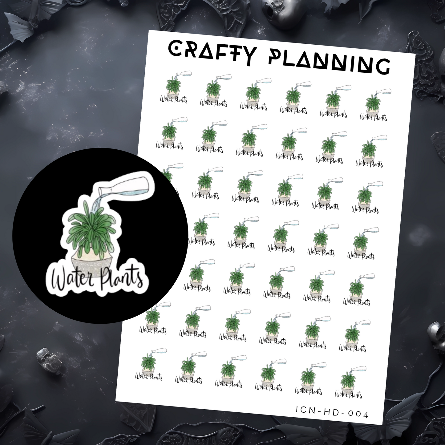 Water Plants - Hand Drawn - Mini Sticker Sheet