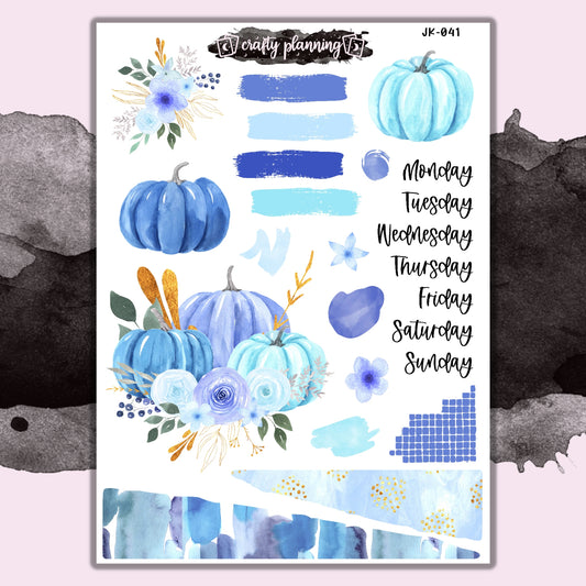 Blue Pumpkins - Mini Journal Kit