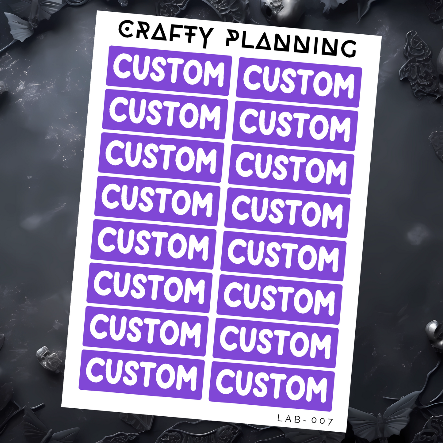 Custom Labels - Mini Sheet