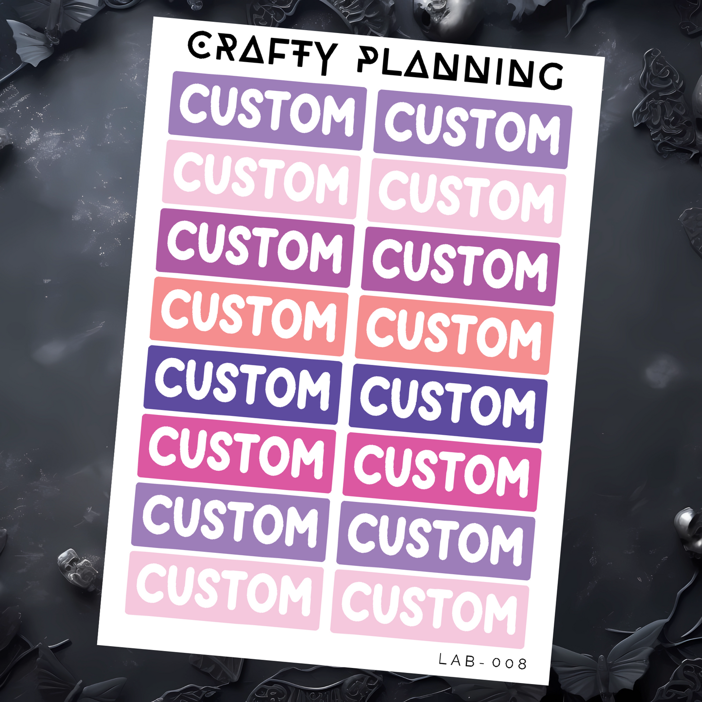 Custom Labels - Mini Sheet