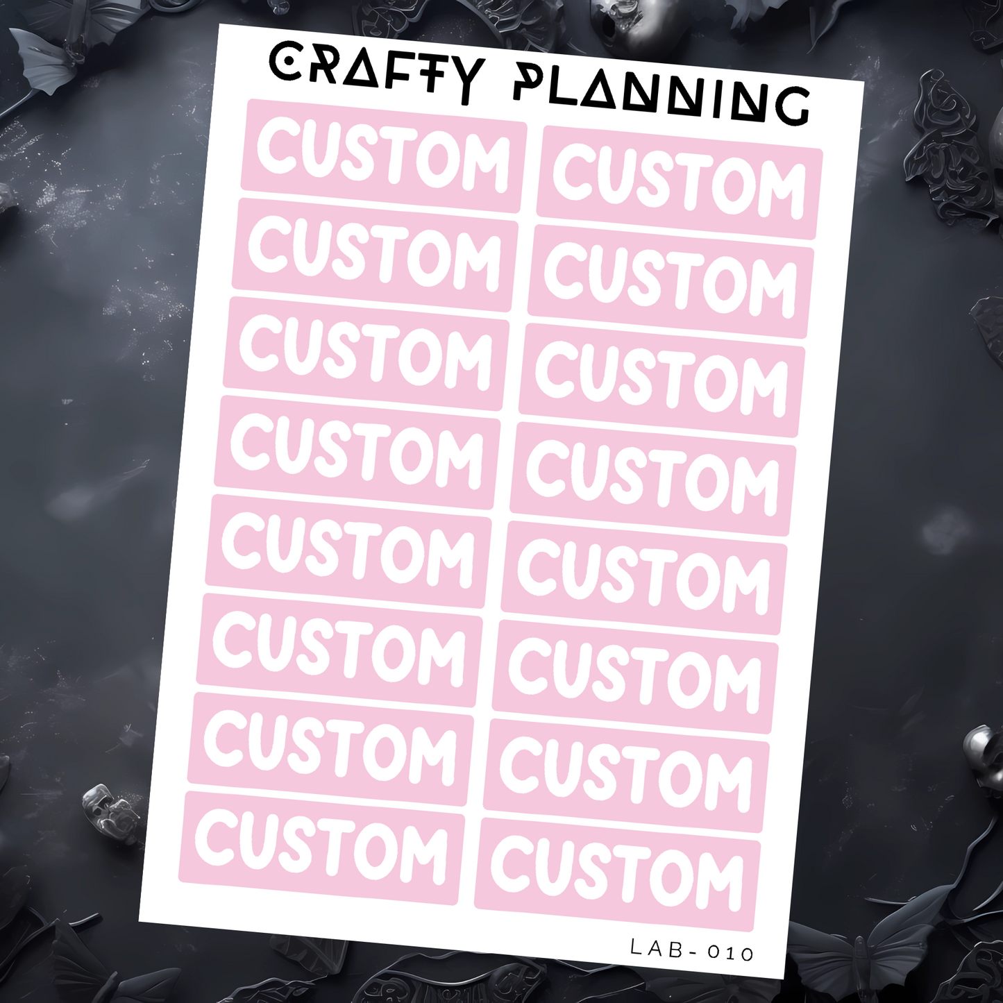 Custom Labels - Mini Sheet