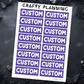 Custom Labels - Mini Sheet