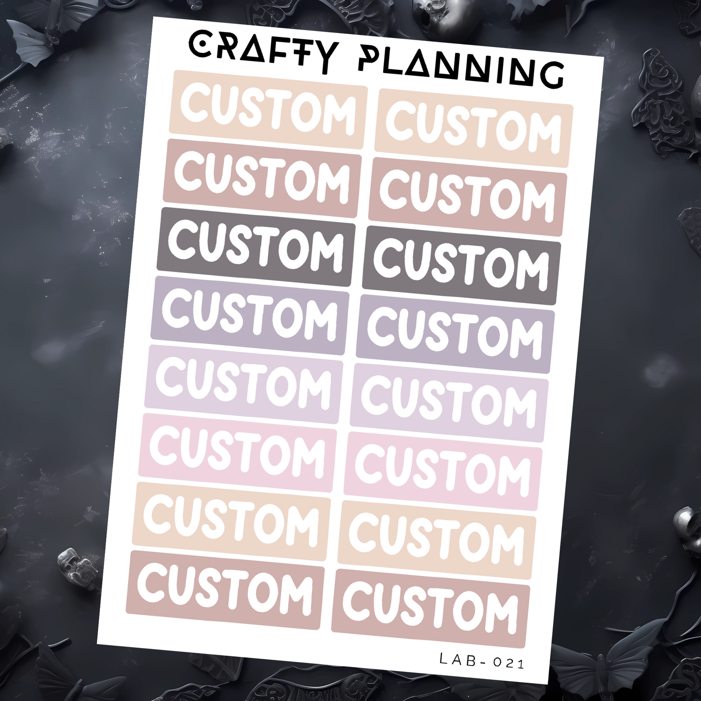 Custom Labels - Mini Sheet