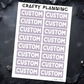 Custom Labels - Mini Sheet