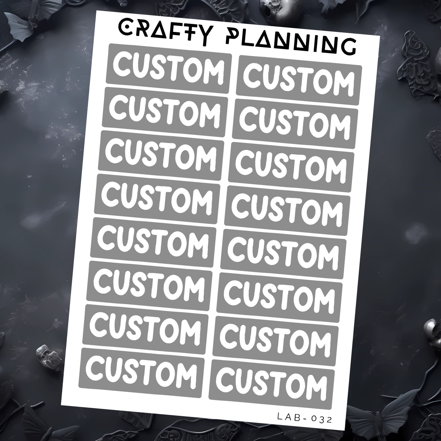 Custom Labels - Mini Sheet