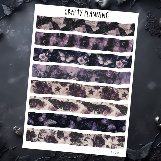 DARK ROMANCE - WASHI STRIPS