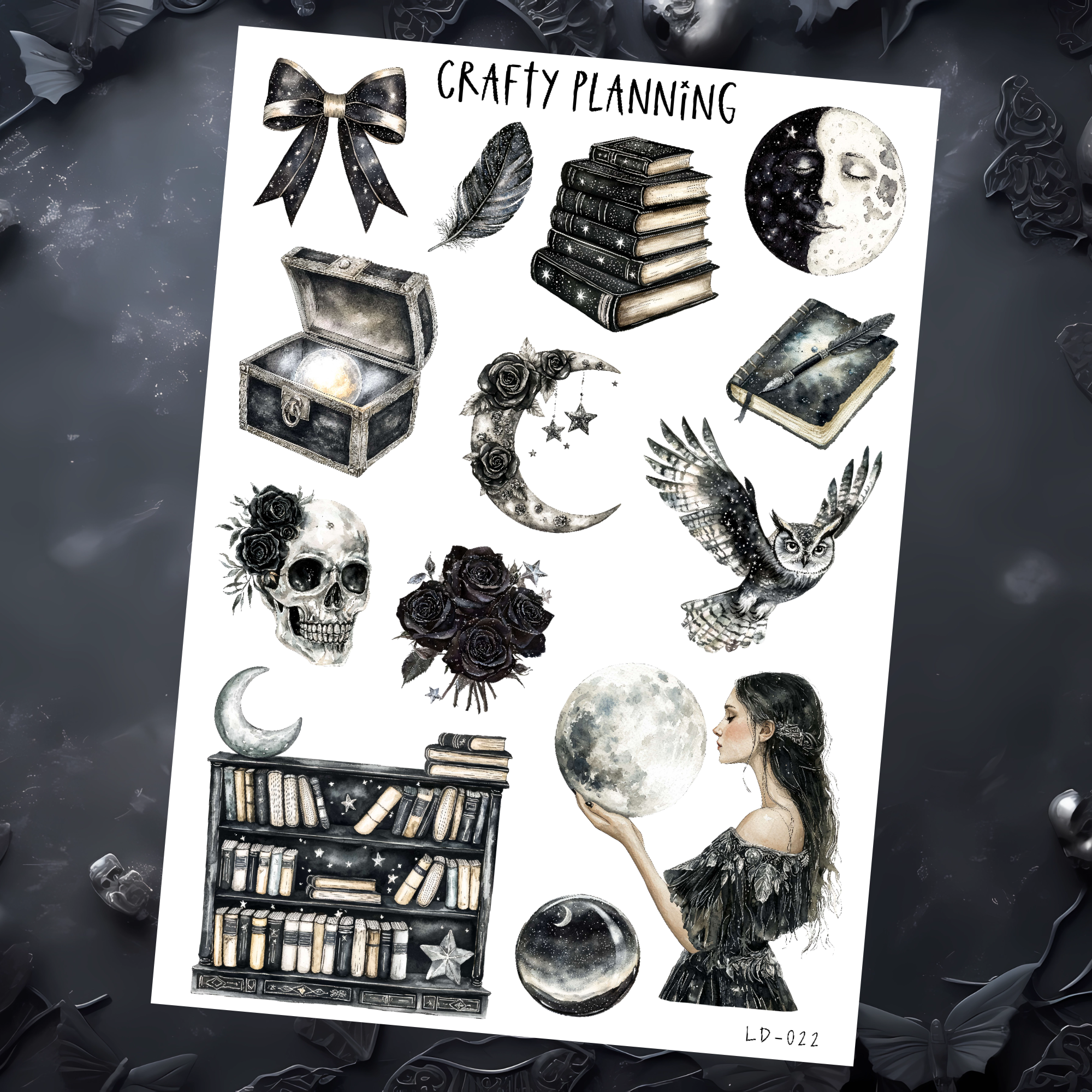 MOONLIGHT READING - DECO SHEET 1