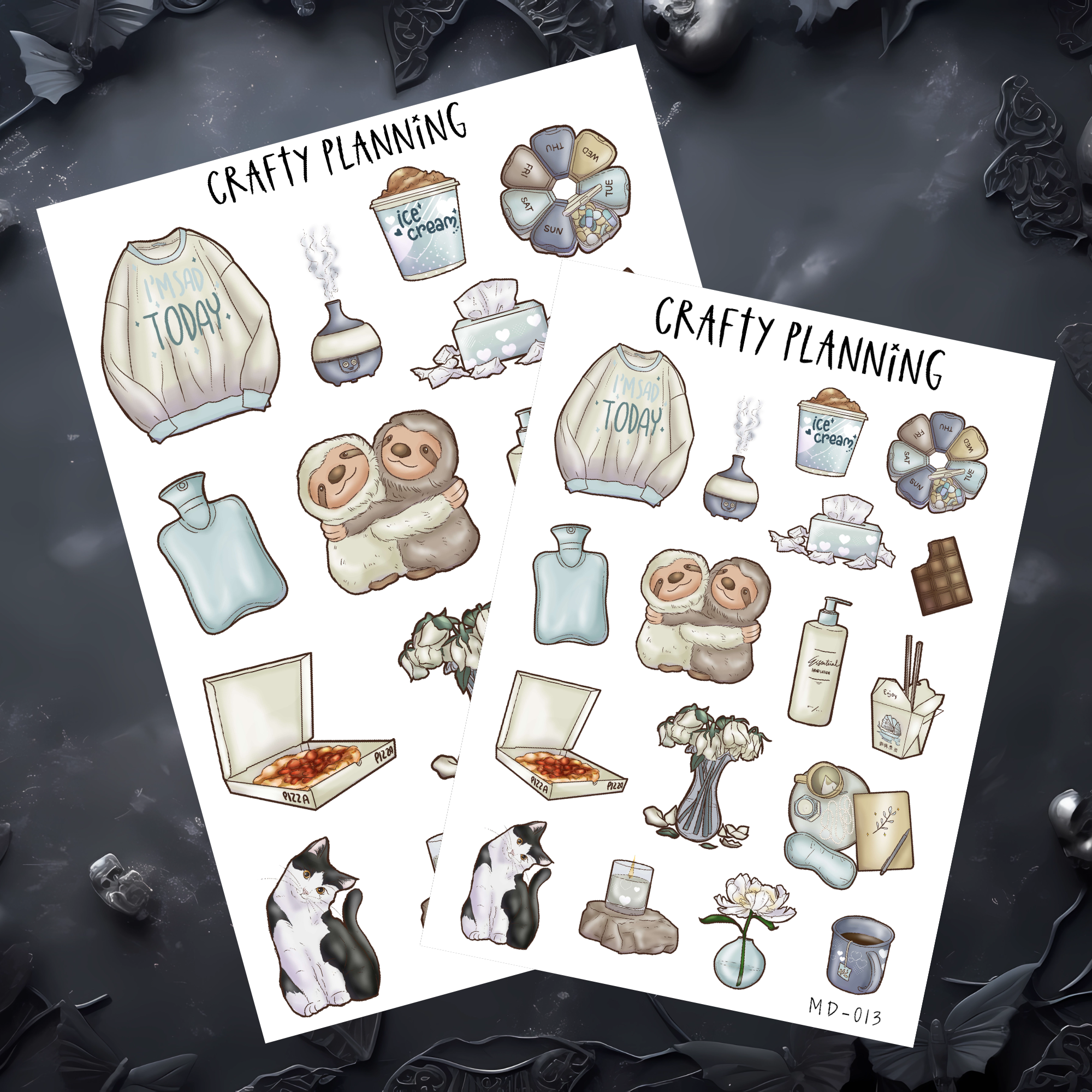 SAD GIRL SEASON DECO SHEETS