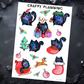 Cosmic Christmas Cats - Deco Sticker Sheets