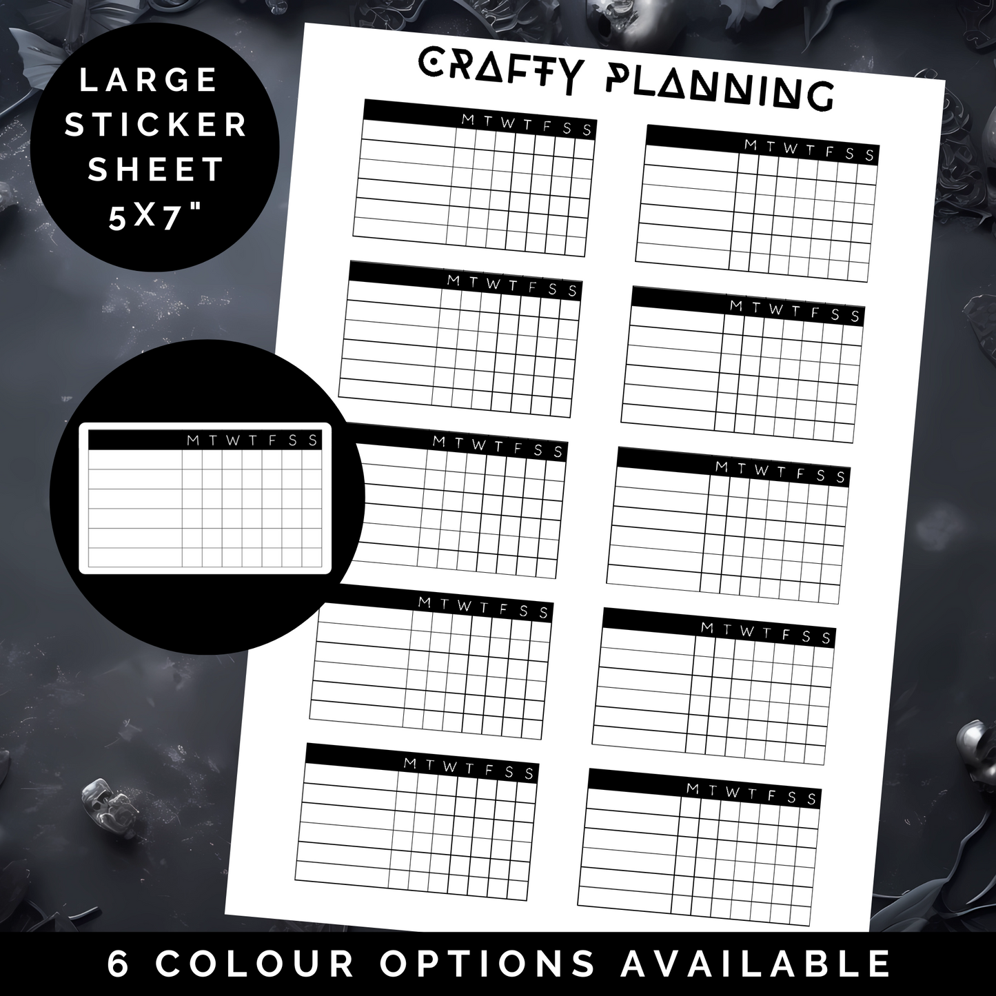 Weekly Trackers - Large Sticker Sheet