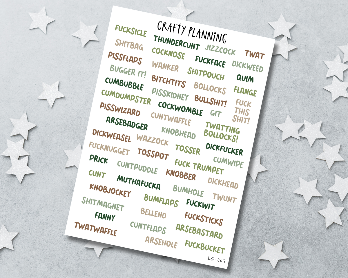 Sweary Stickers - Forest Witch
