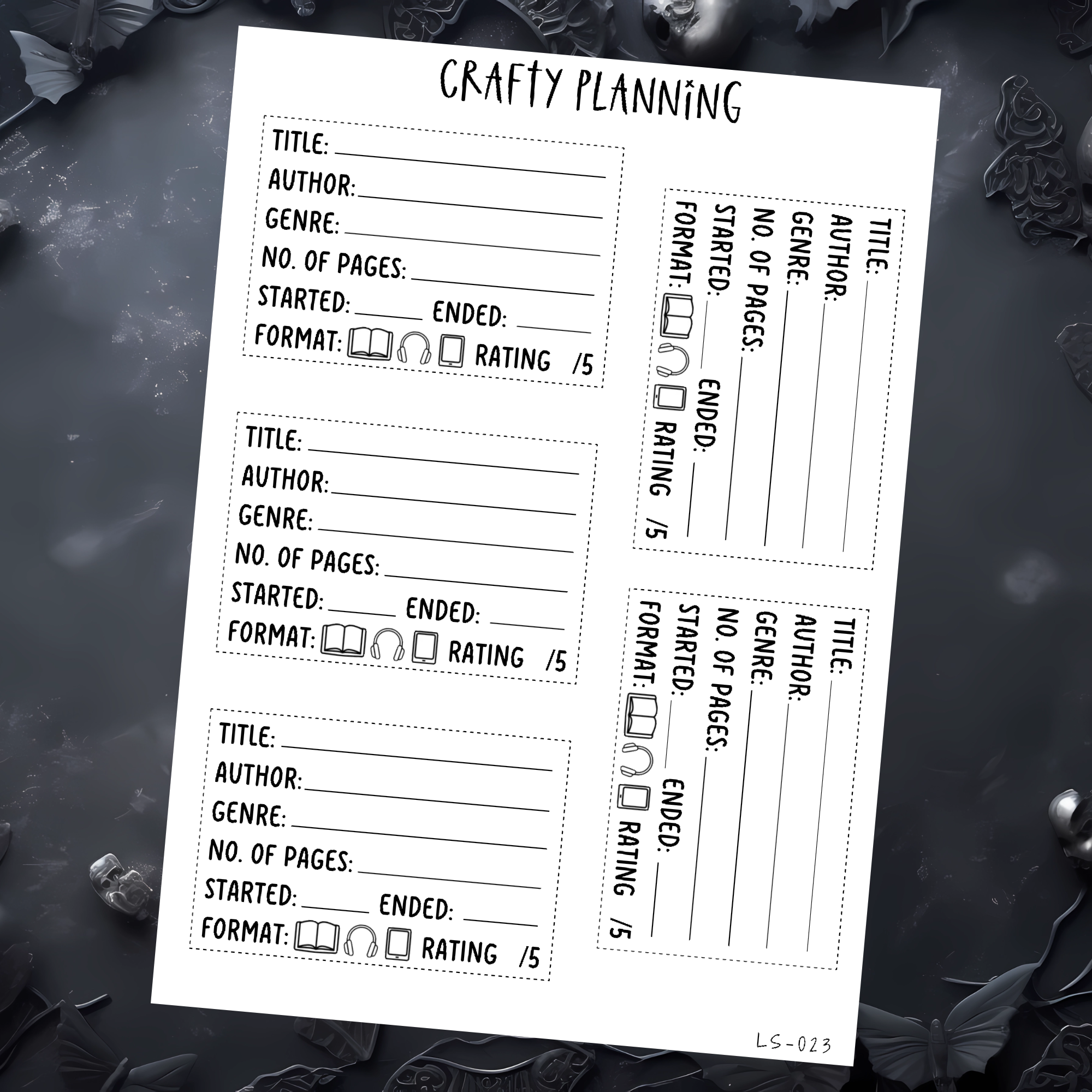 BOOK REVIEW STICKERS