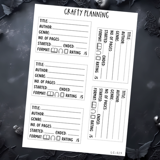 BOOK REVIEW STICKERS