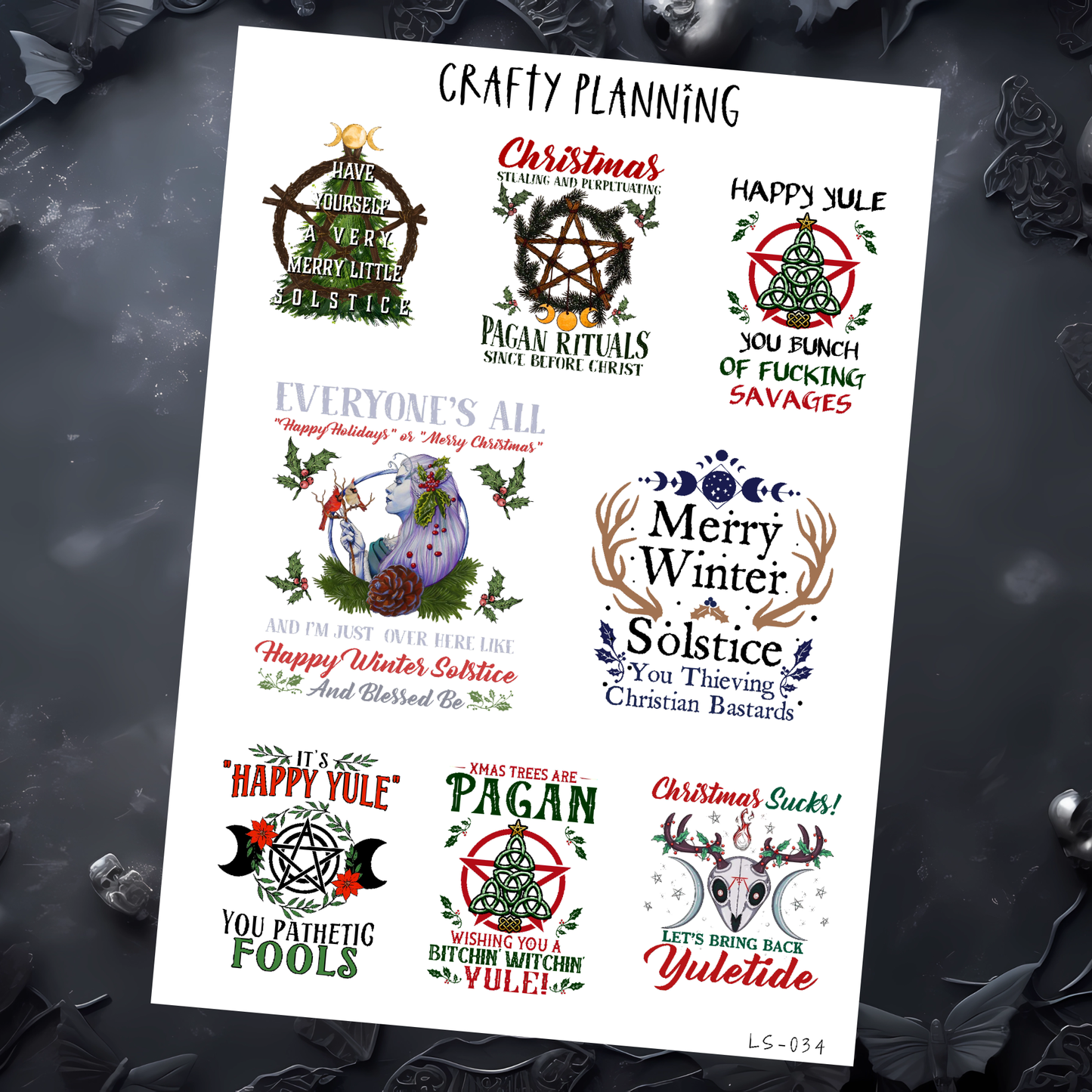 PAGAN YULE STICKERS