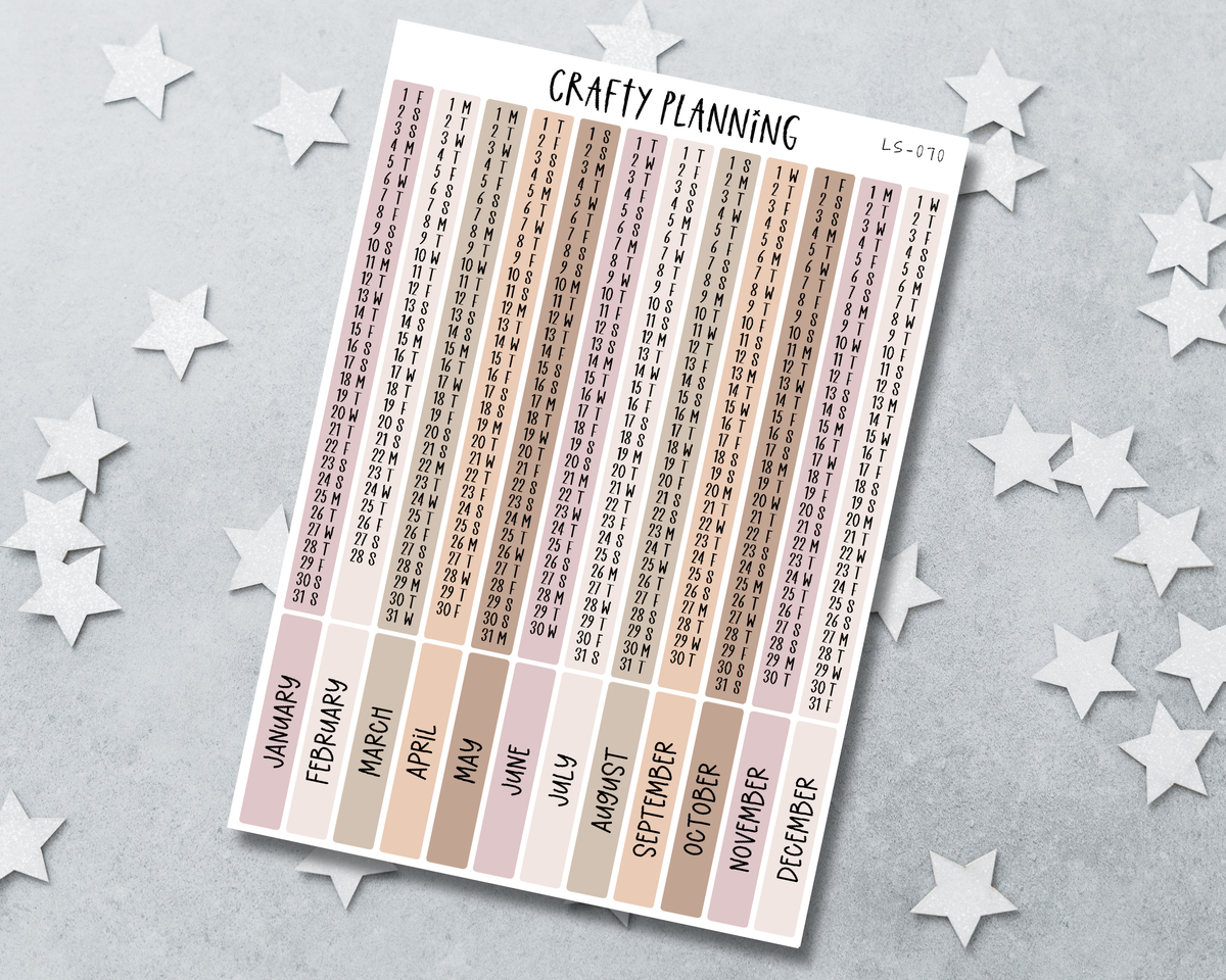 2027 Index Strips - Hobonich Cousin