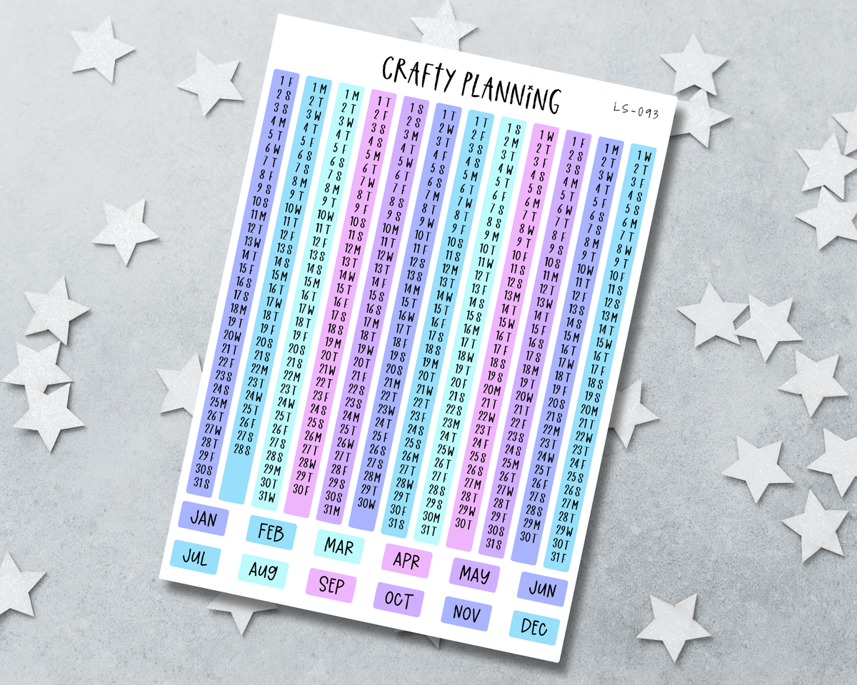 2027 Hobonichi Weeks Index Strips