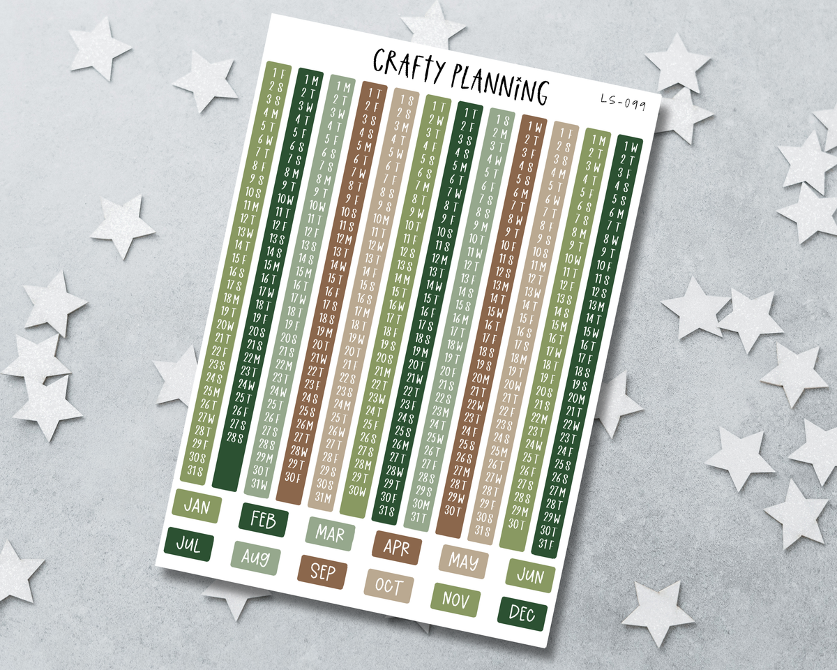 2027 Hobonichi Weeks Index Strips