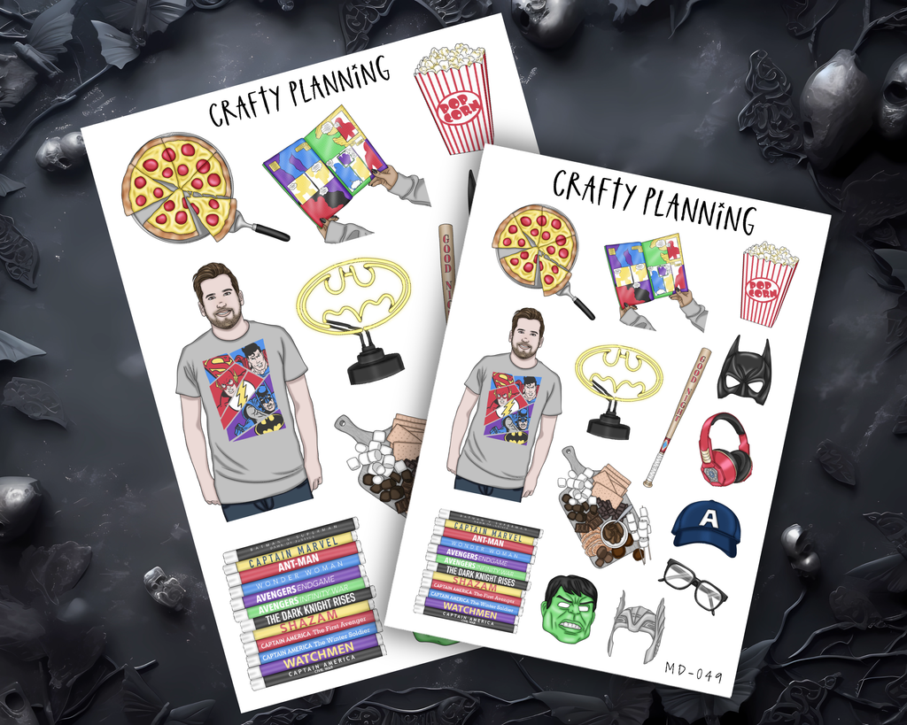 MARVELLOUS MAN - WEEKLY PLANNER KIT - STANDARD VERTICAL