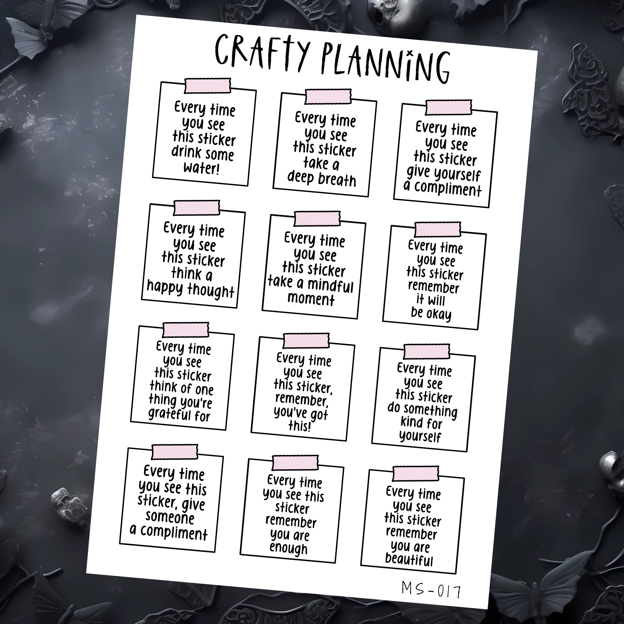 Positivity Sticky Notes - Mini Sticker Sheet