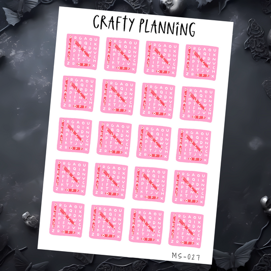 PLEASE FUCK OFF STICKERS