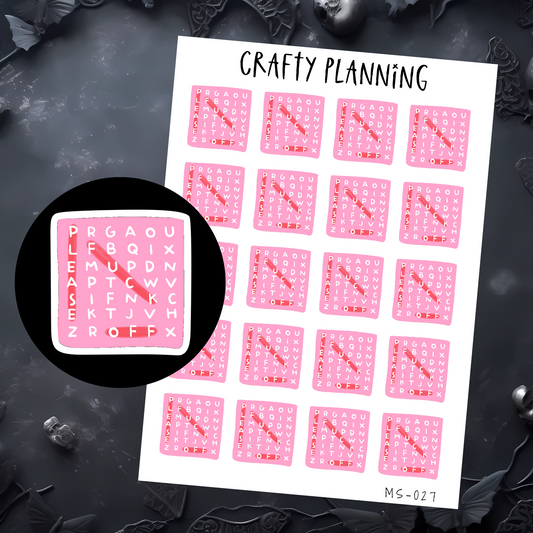 PLEASE FUCK OFF STICKERS