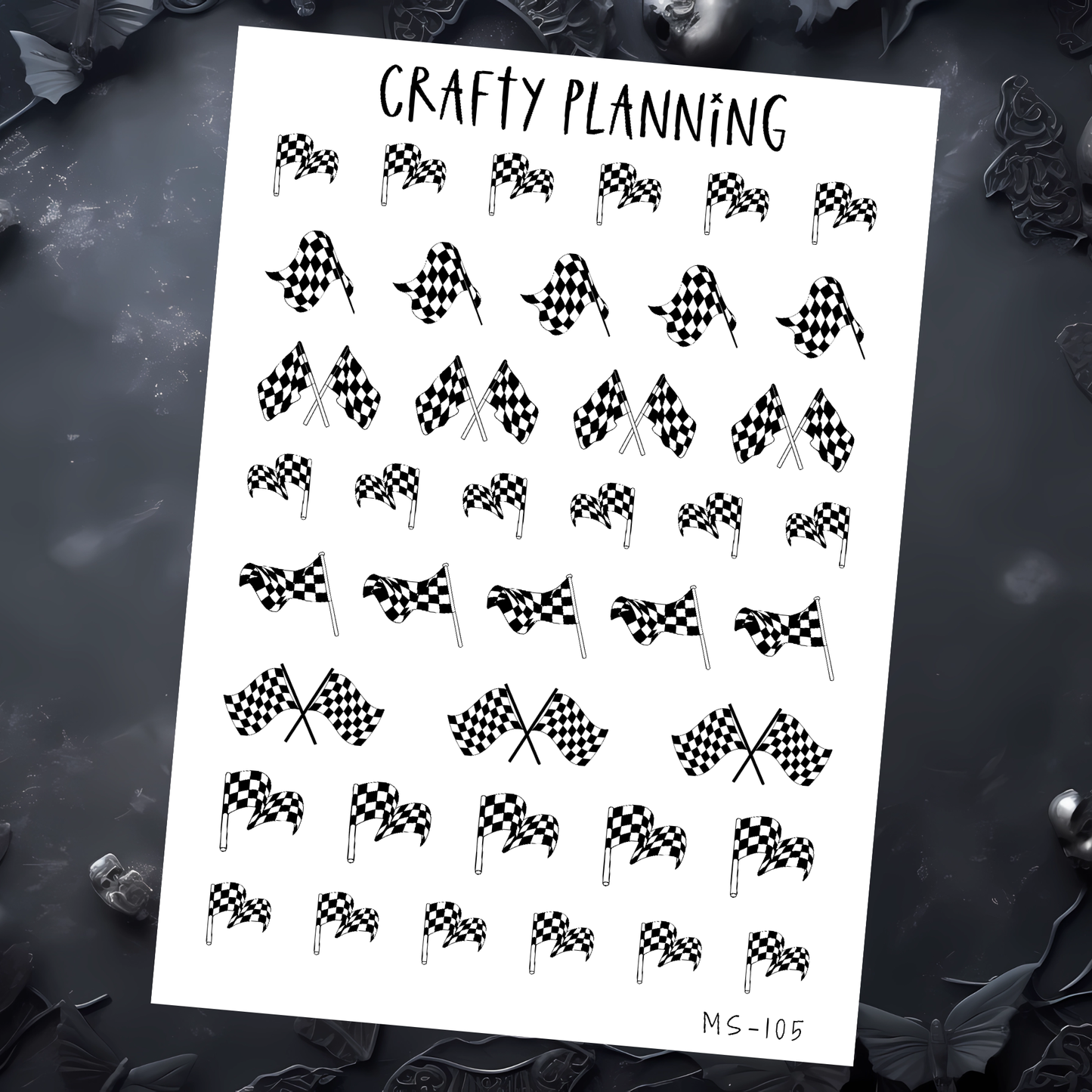 CHECKERED RACE FLAGS