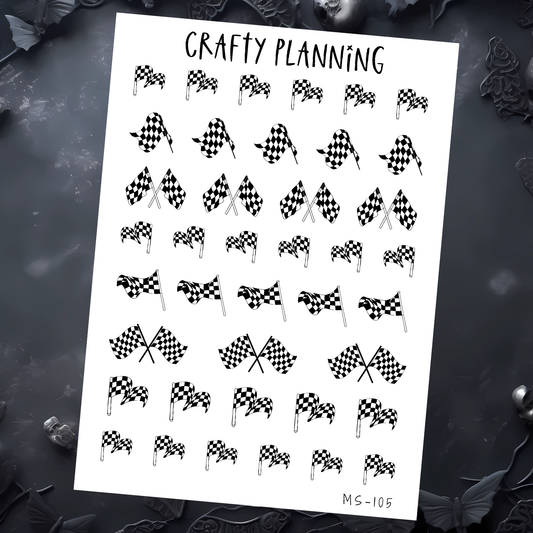 CHECKERED RACE FLAGS