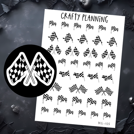CHECKERED RACE FLAGS