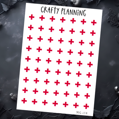 RED CROSS STICKERS